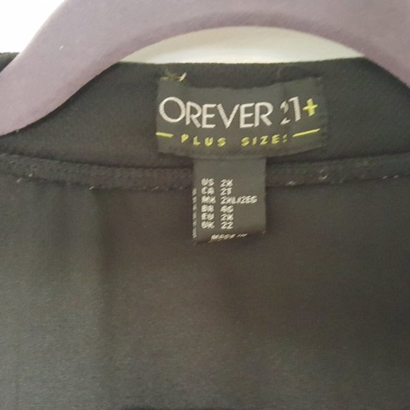 FOREVER 21! Sport Jersey 2X New York Black - Picture 2 of 5